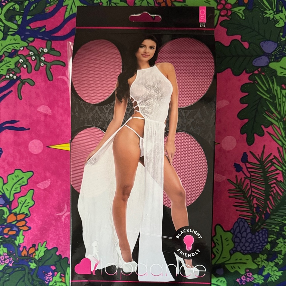 Leg Avenue White Sheer Lingerie Gown